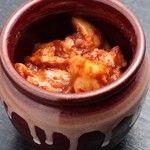 Beef hormone pickled in a pot (miso)