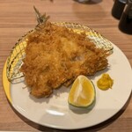 銀座とんかつ檍 - さっくりふわふわのアジフライ