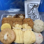 蒲鉾の水野 - 練製品の他に、登米市の「ヤマカノ醸造」さんのおでんつゆも付いていて便利です(o･∇︎･o)