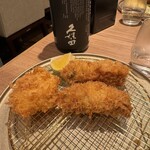 銀座とんかつ檍 - ホタテフライ、カキフライ