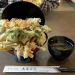 美家古家 - 天丼¥1,100＋大盛り¥120