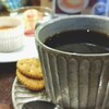 Daichi no kohi - 大地のブレンドコーヒー(￥550)、バスクチーズケーキ　〜バニラアイスを添えて〜(￥470)。モーニング以外では久々のカフェタイムでまったりできました。