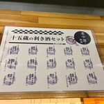 京都酒蔵館 - これをみながら飲みまーす