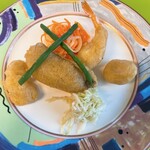 トルテュ - 魚　スミクイウオと海老　栗のフリット