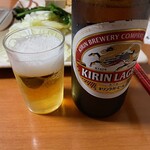 友綱部屋直伝 ちゃんこ 三賀 - キリンラガービール中びん