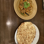 印度料理シタール - カダイマトンカレーとシルクロードナン