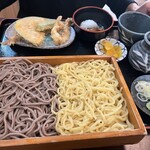 そば処 一庵 - ニ色盛り850円