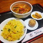 中華食堂わんちゃん - 『ネギラーメン＋半炒飯セット』