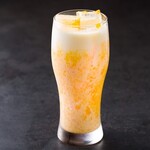 山藥泥橘子醬汁的雞尾酒