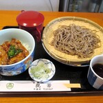 Oyaji - もりそば＋ミニ豚丼セット