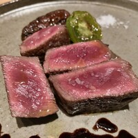 ARMONICO - 京都 中勢以の34ヶ月熟成の但馬牛のマルカワ（後足）の薪焼き