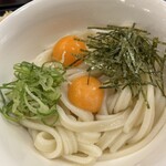 手打ちうどん 釜や - 釜玉うどん