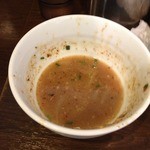 麺や あかつき - スープ割り(2013.08)