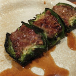 鳥茂 - ピーマンの肉詰め