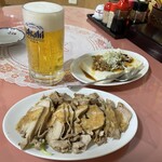 台湾料理 常楽園 - 料理写真:生ビールセット