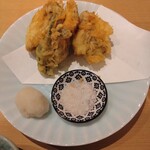 おおぞね鮨 - 牡蠣の天ぷら