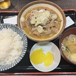 Yappari Horurou. - もつ煮定食(もつ煮大盛り)900円