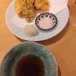 おおぞね鮨 - 牡蠣の天ぷら
