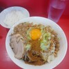 立川マシマシ - ガラムマサラ汁なし麺1050円 ライス150円