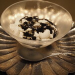 割烹さいお - 豆乳ムース＆黒胡麻蜂蜜ソース