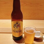 すが弥 - 最初は恵比寿の小瓶でスタート