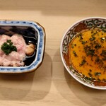 日本橋蛎殻町 すぎた - 肝醤油、ちり酢
