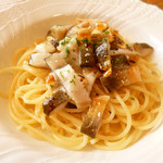 じん市 - 鮎のパスタ