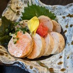 魚と旬菜と日本酒　炙りのどまん中 - あん肝ポン酢
