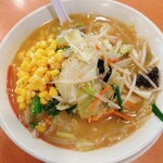 幸楽苑 - 塩野菜たんめん+コーントッピング