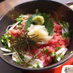 うみぼうず - 〔ランチ〕中落ち丼（￥780）。短冊切りの山芋が、いい仕事してます