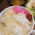ホテルルートイン - ご飯大盛り。