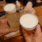 おいしい寿し 札幌 利和 - 乾杯！！