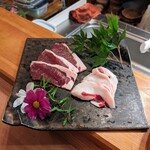 Seminare 輕井澤 - 蝦夷鹿と穴熊のロースのしゃぶしゃぶ