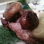 蓬左茶寮 - フォアグラと三元豚マロンピューレ掛け