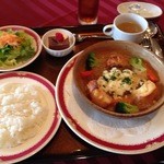 ホテルメルパルク東京・フォンテンド・芝 - オニオングラタンハンバーグのセット