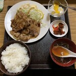 ますや食堂 - 生姜焼定食