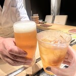 たか吉の鮨 - 乾杯