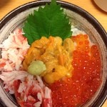 すし処 北の旬 - 三色丼！