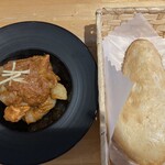 未来カレー こりす - チキンドピアザマサラとパン