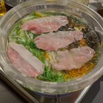 アグー豚と水晶鍋 沖縄逸品料理 しゃぶ前屋 - アグー豚しゃぶしゃぶ
