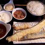 まきの - 秋祭り天ぷら定食　2023.10