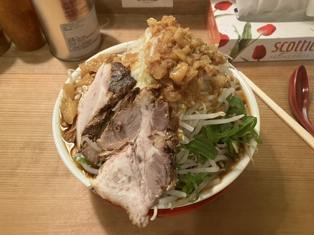 汁なし(並) 麺増し ヤサイ ニンニク アブラ 1,000円』by 2eea9e