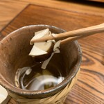 明寂 - 岩手の久慈の松茸、箸上げ