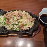 ダイヤモンドステーキ - 私の頼んだ、肉野菜炒め定食(税込1,188円)
