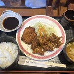 ポム・ド・テール - 本日の日替りランチ【D とんかつ×からあげ】