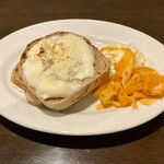 BARU 竹末 - 朝食セット(クロックムッシュ、人参ラペ、ポテトサラダ)(700円)