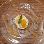 麻布Lasen - オレンジのムース　ゴルゴンゾーラのソルベ