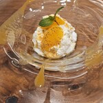麻布Lasen - オレンジのムース　ゴルゴンゾーラのソルベ