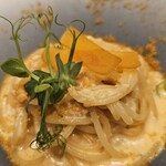 麻布Lasen - 生雲丹とサルデーニャ産からすみのスパゲッティーニ