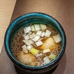 Tokyo Style Noodle ほたて日和 - 『特製』帆立の昆布水つけ麺　黒【醤油】 　つけ汁